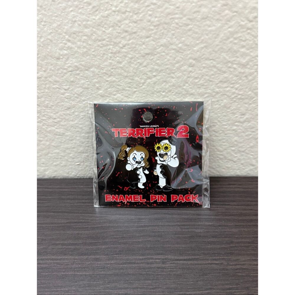 Terrifier 2 Art The Clown Chibi Enamel Pin Set